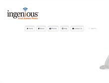 Tablet Screenshot of ingenioussmartbusinessphones.com